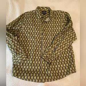 Gibson Olive Patterned Men's Shirt